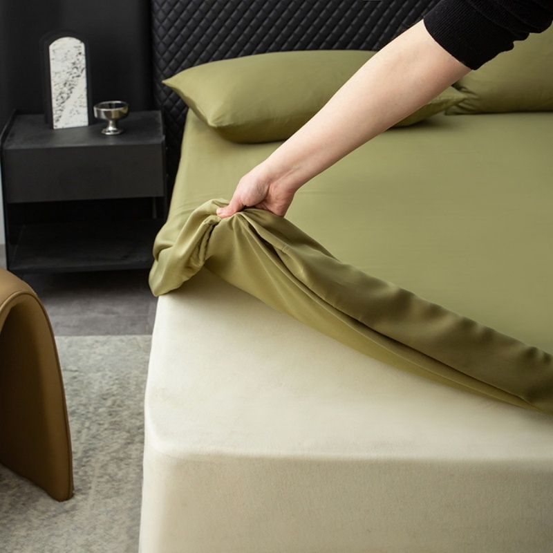 Fitted Bed Sheets Deep Pocket - 1 pz Lenzuolo con Angoli in