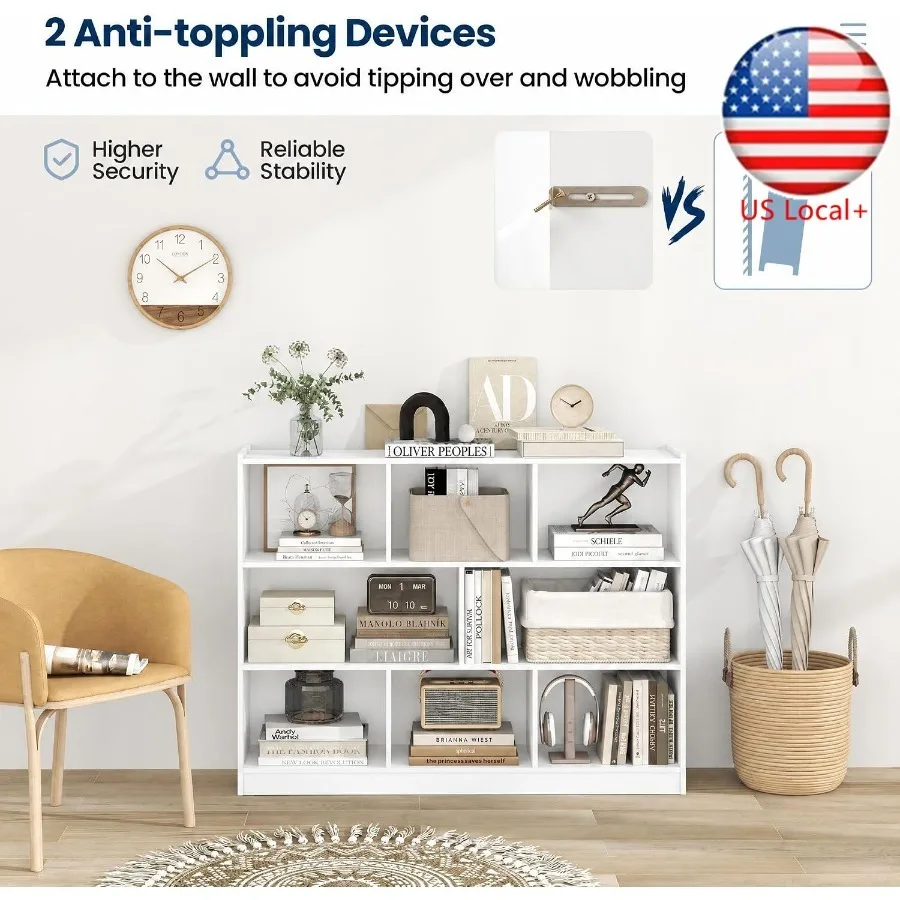 Storage & Organization - Libreria a 8 scomparti, ideale per