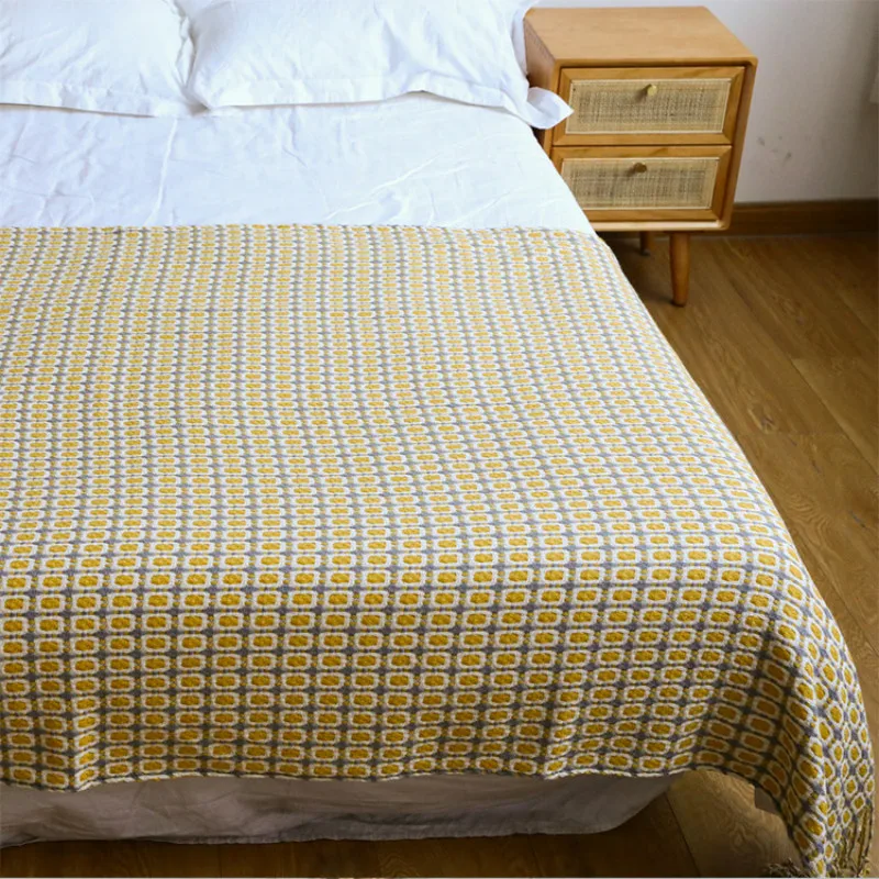 Coperta in tessuto jacquard co - Boho Throw Blanket Fringe recensione e prezzo