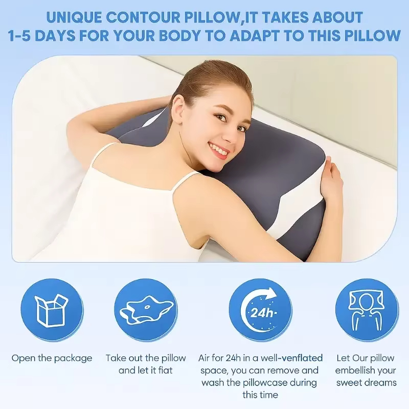 Cuscini in Memory Foam a Forma - Memory Foam Orthopedic Pillow Neck Pain recensione e prezzo