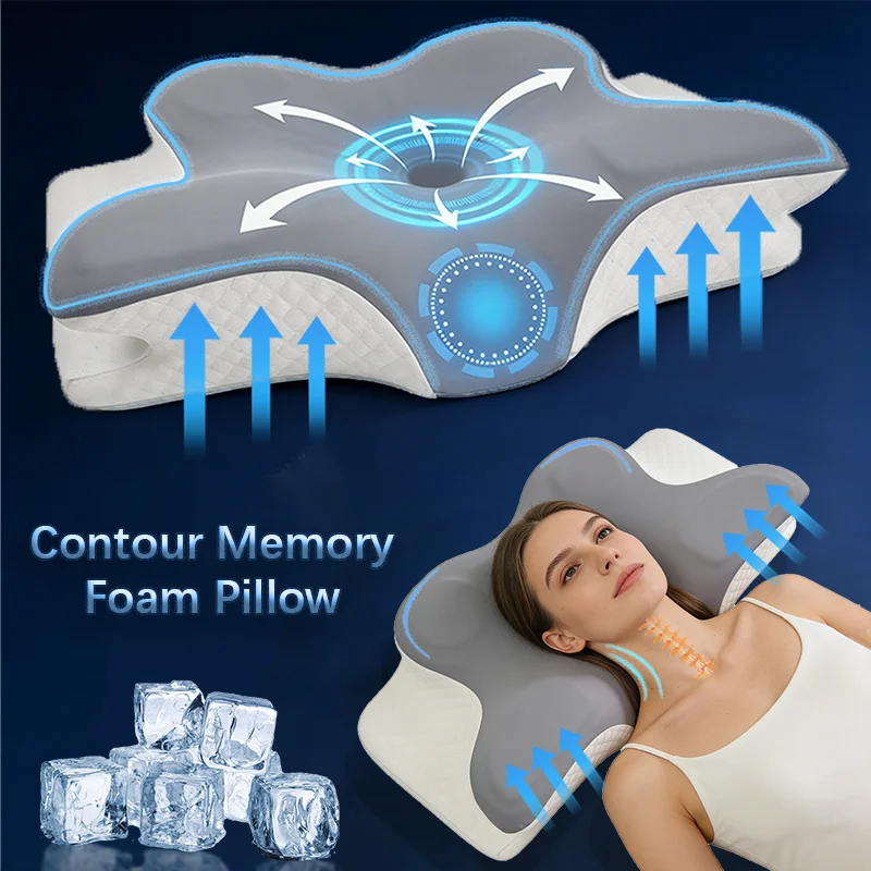 Cuscino in Memory Foam Cervica - Memory Foam Orthopedic Pillow Neck Pain recensione e prezzo